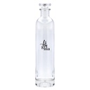 Botella de cristal alta BOTIK con tapón transparente.