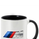 Taza cerámica blanca con interior de color HUNO, de 350ml