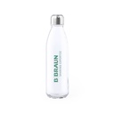 Botella de cristal de colores de 650ml y tapón inox SOLARIS.