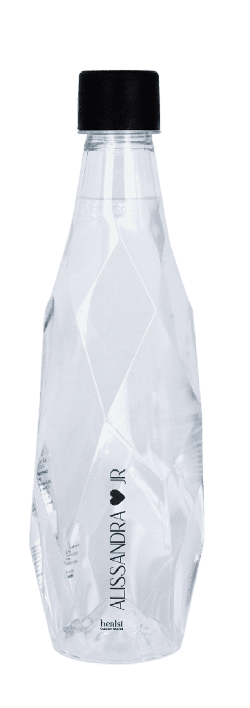 Botella de agua de plástico de colores personalizada Healsi. 