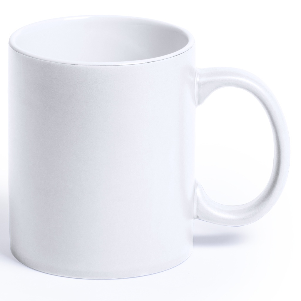 Taza de cerámica en varios colores con interior blanco LYRA de 350ml